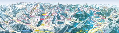 Flachau-Skimapa